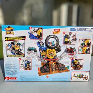 NEW Hot Wheels Monster Trucks Arena Smashers Mega-Wrex Vs Crushzilla Takedown Pl